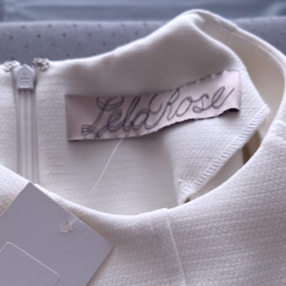 Lela Rose "Blair" Dress in Cream - Size 8 - Picture 10 of 10